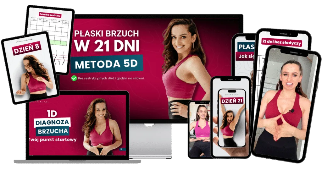 Mockup Płaski Brzuch w 21 dni - Metoda 5D - 2